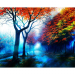 &bdquo;Pasidaryk pats&ldquo; deimantinis paveikslas &bdquo;Cross Raining Park&ldquo; kryžminio dygsnio 5d deimantinis siuvinėjimas 20X30CM