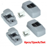 2 X priekinio saulės skydelio kablio spaustukai 3B0857561B, skirti SKODA Fabia Octavia Superb 2002-08