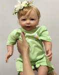 BZDOLL 55 CM 3D dažų oda Mink&scaron;ta silikoninė Reborn Girl Baby Doll Žaislas kaip tikra 22 colių princesė Lisa Alive Dress Up Boneca
