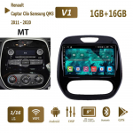 Skirta Renault Captur Clio Samsung QM3 2011 - 2020 Car Auto Android IPS DSP HU WIFI GPS navigacija 2din Head Unit 1+16GB