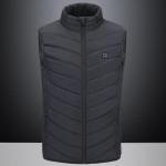 Nauja atnaujinta Unisex USB elektrinio &scaron;ildymo liemenės striukės &scaron;ildymo pagalvėlės versija žiemos kempingo lauko liemenės temperatūros reguliavimui