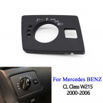 LHD W215 Priekinio prietaisų skydelio žibintų jungiklio dangtelio panelės pakeitimas Benz CL500 CL55 CL600 2000 2001 2002 2003 2004 2005 W215 Black