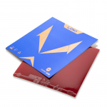 LOKI RXTON 5 Stalo teniso guma (Lipni guma + Didelio tankio kempinė) Originali WANG HAO RXTON-5 stalo teniso kempinė raudona