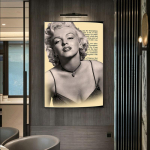 Seksualios ponios moterų plakatai Marilyn Monroe paveikslas Drobės tapyba Aliejinė tapyba Plakatas &Scaron;iuolaikinis sienų menas gyvenamajame kambaryje namų dekoras 21*30cm