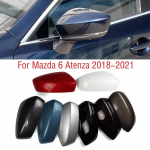 Skirta Mazda 6 Atenza 2018 m. Automobilio Sparno Durų &Scaron;oninio Veidrodėlio Gaubtelis Korpusas I&scaron;orinis Galinio Vaizdo Veidrodėlio Dangtelis unpainted left gray