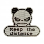 Creative Angry Panda Laikykitės atstumo Atspindintys lipdukai Automobilio lipdukai Automobilio langų lipdukai Automobilių lipdukai Automobilio kėbulo puo&scaron;ybos lipdukas