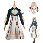 Anime Violet Evergarden Cosplay Perukas galvos apdangalas pir&scaron;tinių kostiumas moterims Helovino Kalėdų vakarėlio kostiumai