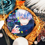 Jujutsu Kaisen sagė. Anime ženkleliai, visas &scaron;e&scaron;ių rinkinys.