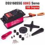 Servo RC 1/5 servo, atsparus vandeniui, didelio sukimo momento servo 60 kg 80 kg 150 kg 8,4 V metalo pavarų skaitmeninis servo, skirtas Redcat HPI Baja 5B SS