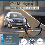 Automobilio purvasargiai Toyota Yaris Vitz XP90 Hečbekas 2006~2011 Sparnas Ratų arkos Purvasaugiai Purvasaugiai Dekoratyvinis Automobilis 2006~2011 juoda