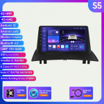 7862 System 2din Android Autoradio, skirtas Renault Megane 2 2002-2009 Automobilių radijo Daugialypės terpės vaizdo grotuvas Sumanus ekranas GPS navigacijos galvutė Carplay 4G S5 8Core 4G 64G AI