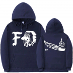 RŪKO spaudos džemperis su gobtuvu &bdquo;Forward Observations Group Gbrs&ldquo; unisex retro mirties skeleto drabužiais &bdquo;Forward Observations Group&ldquo; džemperis su gobtuvu M black