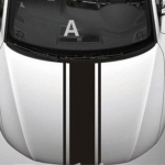 Automobilio gaubto lipdukas Ant gaubto asmenybės girliandos lipdukas modifikuotas automobilio juostos tatuiruotės lipdukas A juoda