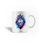 Mug en C&eacute;ramique Loup gris Peinture &agrave; l'aquarelle Dessin