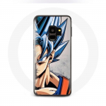 Coque Samsung Galaxy S9 Anime Dragon Ball Goku Cheveux bleu