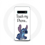 Coque pour Samsung Galaxy s10 edge Lilo et Stitch mignon Fond blanc