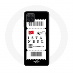 Coque pour Samsung Galaxy A22 4G Billet d'avion Istanbul Turquie