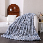 Thickened warm tie dyed blanket