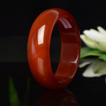 Natūralaus raudono agato apyrankė, paplatinta ir pastorinta, žolės žalio agato apyrankė, ypač platus chalcedonas Red54-56mm