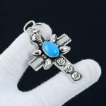 Miegančiosios gražuolės turkio spalvos natūralus pakabukas, 925 sterlingų sidabrinis pakabukas, turkio spalvos papuo&scaron;alų kaklo pakabukas, Valentino dovanos, Motinos dienos dovana 2.55 turkis