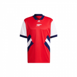 Adidas Icons Retro Serija Arsenalas Susiūto Logotipo Spaudinys Trumpomis Rankovėmis Futbolo Mar&scaron;kinėliai Vyri&scaron;ki Vir&scaron;utiniai Drabužiai &Scaron;viesiai Raudonas HT7151 XXXL