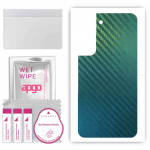 apgo Apsauginis odos lipdukas nugarai, suderinamas su Samsung Galaxy S22, apvyniojama plėvele, folija, vinilu &ndash; anglies chameleono ra&scaron;tas CAKA1