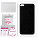 apgo Protective Skin Sticker for the back compatible with Apple iPhone 8 Plus, Wrap Film, Foil, Vinyl - Pattern Matte Black