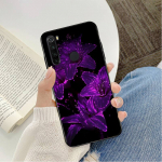 purpurinis estetinis telefono dėklas, skirtas Redmi note 8Pro 8T 6Pro 6A 9 Silikoniniai fondai, skirti Redmi 8 7 7A note 5 5A note 7 Capa Redmi 5