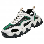 Sportinės vasarinės basutės su auk&scaron;tu padu Vyri&scaron;kos &scaron;lepetės Madingi vyri&scaron;ki laisvalaikio batai Berniuko vaiko Vyri&scaron;ki paplūdimio sportbačiai Kailis Teniso tinklas 6.5