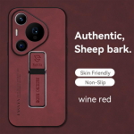 Avikailio PU odinis dėklas, skirtas Huawei Pura 70 Pro P60 P50 P40 P30 Lite P20 Y7A Y9S Y8P Y6P P Smart 2021 Honor 100 90 80 dėklas su telefono laikikliu Huawei P20Lite vyno raudonos spalvos