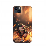 Coque Maniacase pour iPhone 14 Plus Demon Slayer Nezuko 3D art anime Manga