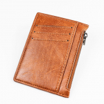 Vintažinė vyrų odinė piniginė trumpa plona vyri&scaron;ka piniginė Pinigai Kreditinių kortelių laikikliai Vyri&scaron;ki piniginė Pinigų krep&scaron;ys Užtrauktuku Monetų Piniginė kava