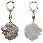 Bernese Mountain Dog, Berner Sennenhund I - Silver-plated key ring with a dog in a gift box, handbag decoration, backpack pendant by Art-Dog brand