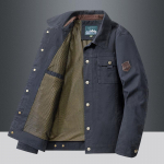 FiveFive pavasario rudens striukė Vyri&scaron;ka medvilnė vėjo striukė Bomber Coat Vyri&scaron;kos striukės Vyri&scaron;kas krovinys laisvalaikio striukė Vyri&scaron;ki drabužiai XXXXL tamsiai mėlyna spalva