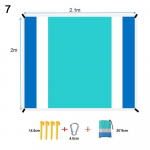 Palapinės pėdsakai Tent Floor Tarp with Sack Ultralight Pocket Mat Paplūdimio tarpo kempingas Žygiai 1