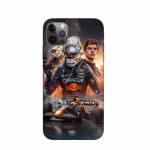 Coque Maniacase pour iPhone 15 Pro Max Verstappen F1 art wallpaper
