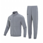 Under Armour logotipas megztas džemperis ir sportinės kelnės laisvalaikio sportinis komplektas vyri&scaron;ki komplektai Pilka 23600304-014+23600704-014 M