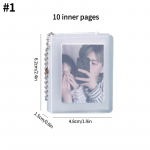 2/3 colio nuotraukų albumas, skirtas mini nuotraukų lipdukui ID nuotraukų saugykla, tarpinis ki&scaron;eninis raktų pakabukas, atminties mylėtojas Kpop kortelės rinkimo knyga
