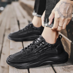 Vyri&scaron;ki odiniai laisvalaikio batai &Scaron;aunūs storapadžiai sportbačiai Street Trend Crocodile Print Jaunimui Gražūs laisvalaikio sportiniai batai 39 juoda