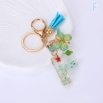 AZ svajingas blizgučiais ra&scaron;omas raktų pakabukas moterims kutas drugelis pakabukas pradinis raktų pakabukas piniginė pakabinamas krep&scaron;ys žavesys automobilio raktų pakabukas