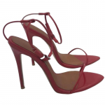 Madingi Seksualūs Vasariniai Batai Sandalai Moterims Didelis Dydis 45 Auk&scaron;takulniai &Scaron;lepetės Siauri Dirželiai Vestuvių Vakarėlio &Scaron;okių Batai Moteri&scaron;ka Avalynė 44 raudona