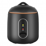 1,2 l mini ryžių viryklė daugiafunkcė 200 W galia, visi&scaron;kai automatinė ne&scaron;iojama ryžių viryklė, skirta kelionėms namuose bendrabutyje 220 V EU juoda