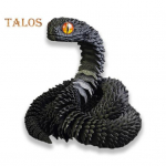 3D spausdinta gyvatės figūrėlė, judantys jungtys Gyvatės figūrėlė &Scaron;arnyrinis gyvūno modelis Žaislas namų biuro knygų lentyna darbalaukio puo&scaron;mena 60cm