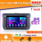 7 Automobilinis grotuvas Volkswagen VW CC Passat B7 Polo Golf 5 6 Jetta mk5 mk6 Mirrorlink FM WIFI GPS RDS Belaidis Carplay 4 core 2GB+32GB carplay