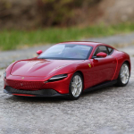 1:24 &bdquo;Ferrari Roma&ldquo; lydinio automobilio modelis, lieto metalo žaislinio automobilio imitacija, sportinio automobilio papuo&scaron;alai, garso ir &scaron;viesos atplė&scaron;imo kolekcija, vaikams, berniukams, dovana raudona