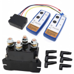 12V 400A HD Gervei Nuotolinis Kontaktorius Gervei Valdyti Solenoidinis Relė Dvigubas Belaidis Nuotolinis Atstatymas Automobilio Motociklo Priedai