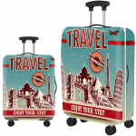 Kelioniniai lagamino užvalkalai, lagaminų dangtelio bagažo apsauga, atspari dulkėms, patvari, elastinga, tinka 18&ndash;32 colių bagažui M(22-25inch suitcase)