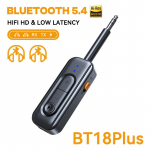 2 viename Bluetooth 5.4 garso siųstuvas-imtuvas, daugiafunkcis belaidis adapteris su mikrofonu, 3,5 mm AUX stereo muzikai automobiliui, lėktuvui, televizoriui Standard Edition