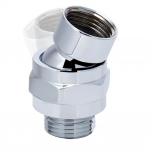 Shower Head Swivel Ball Adapter Universal Connector Joint Fits Fixed Hand Held Rain Shower Heads Extension Component