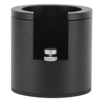 Portafiltro laikiklis, tamperio stovas, aliuminio lydinys, reguliuojamo auk&scaron;čio, tampingo stoties pagrindas 51 mm L juoda